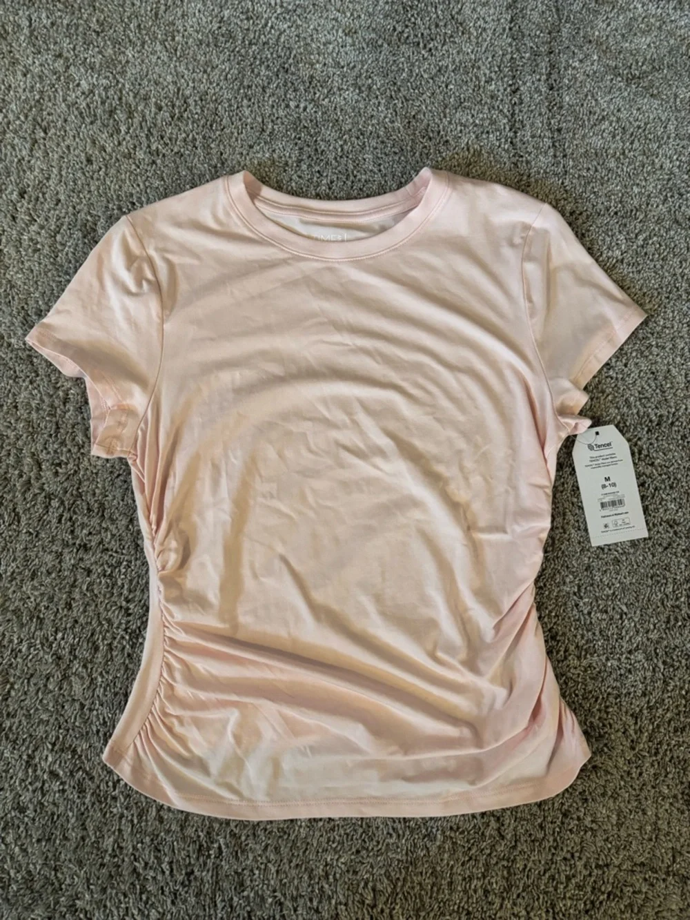 Time and Tru Women’s Short Sleeve Tees - Navy and Light Pink Size M - Picture 9 of 14